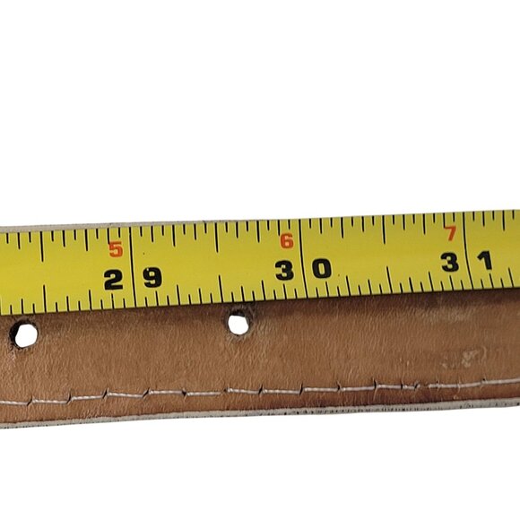 Vtg Donaldo Western Wear Cream Alligator Leather Belt Sz XS 24" Rodeo Cowboy‎ - Picture 7 of 12